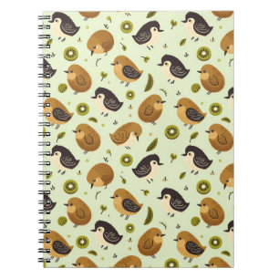 Cuaderno Patrón de pájaros kwi