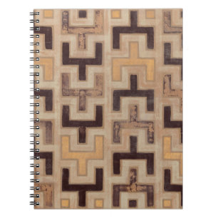 Cuaderno Patrón de paño de lodo africano decorativo