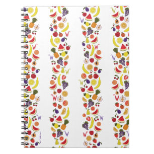 Cuaderno Patrón de papel pintado legible Willy Wonka