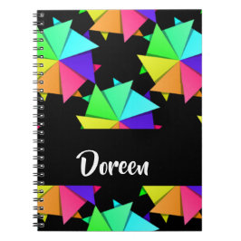 Cuaderno Patrón de papel plegado colorido