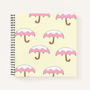 Cuaderno patrón de paraguas de goteo