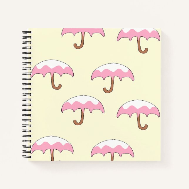 Cuaderno patrón de paraguas de goteo (Anverso)