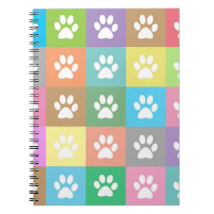 Cuaderno Patrón de patas coloridas