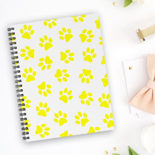 Cuaderno Patrón De Patas, Patas De Perro, Patas Amarillas