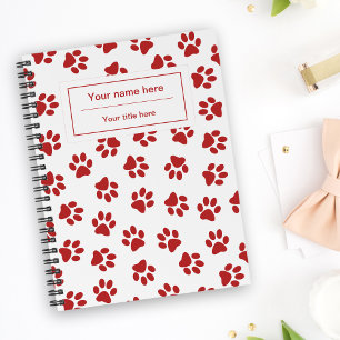 Cuaderno Patrón De Patas, Patas De Perro, Patas De Gatos, P