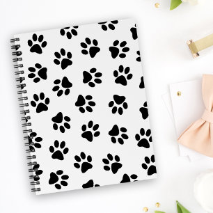 Cuaderno Patrón De Patas, Patas De Perro, Patas Negras