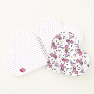 Cuaderno Patrón de patines de Unicornio de niña skater lind