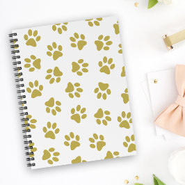 Cuaderno Patrón De Paws, Paws De Perro, Papas De Oro