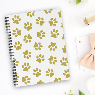 Cuaderno Patrón De Paws, Paws De Perro, Papas De Oro
