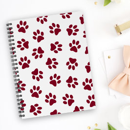 Cuaderno Patrón De Paws, Paws De Perro, Paws De Borgoña