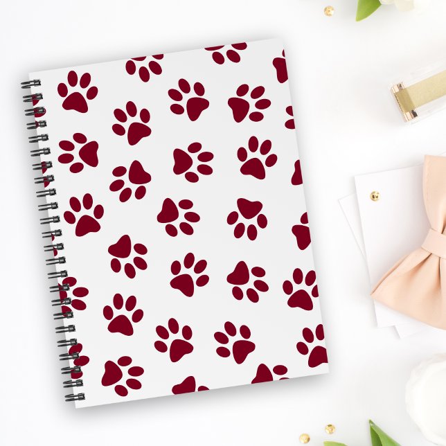 Cuaderno Patrón De Paws, Paws De Perro, Paws De Borgoña (Subido por el creador)