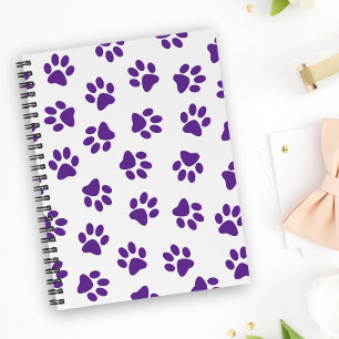 Cuaderno Patrón De Paws, Paws De Perro, Paws Púrpura