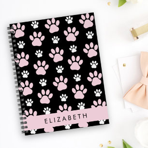 Cuaderno Patrón De Paws, Paws Rosados, Papas De Perro, Tu N