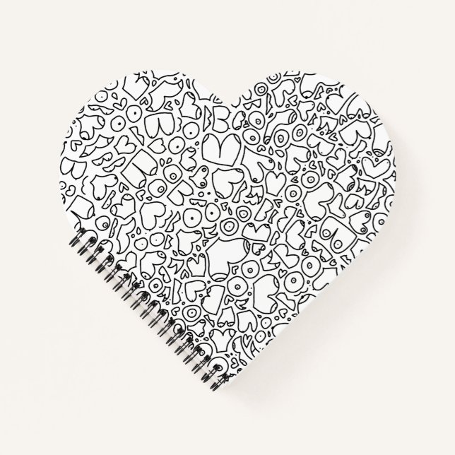 Cuaderno Patrón de pecho adulto gracioso