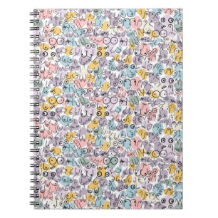 Cuaderno patrón de pecho pastel