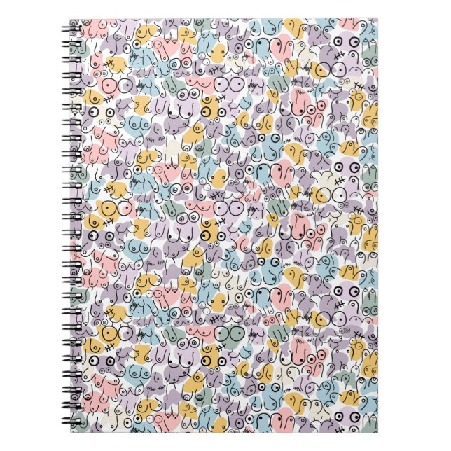 Cuaderno patrón de pecho pastel (Frente)