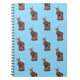 Cuaderno Patrón de pelo corto oriental