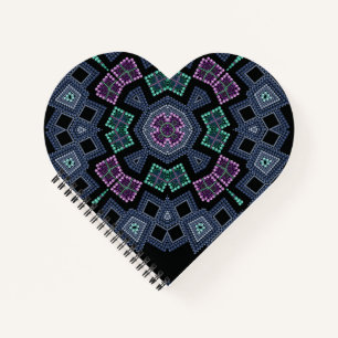 Cuaderno Patrón de perlas bordadas