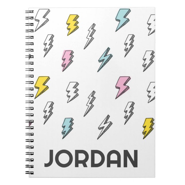 Cuaderno Patrón de pernos de luz de garganta (Frente)