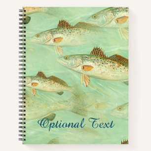Cuaderno Patrón de pez trasero