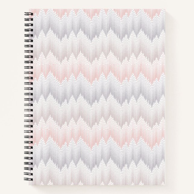 Cuaderno Patrón de pico de montaña punteado de Polka (Anverso)