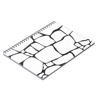 Cuaderno Patrón de piedra abstracto moderno
