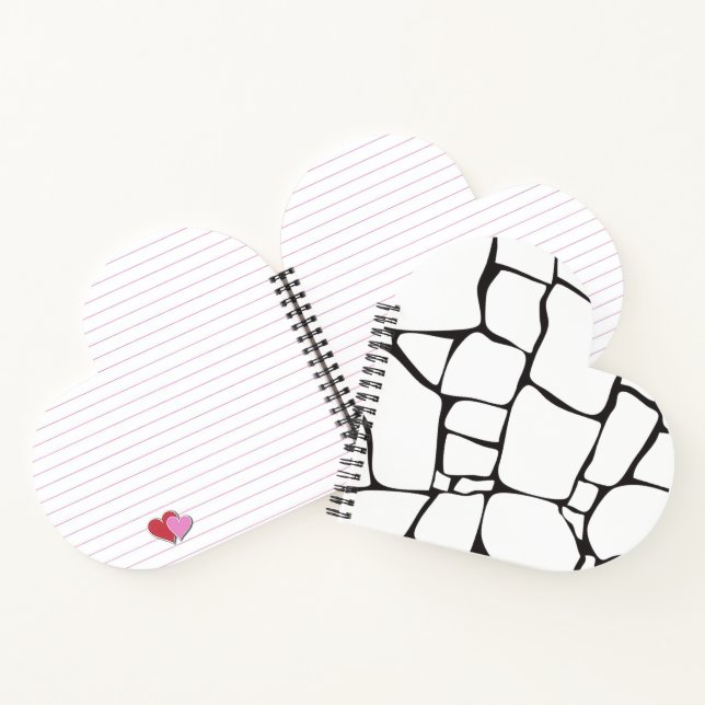 Cuaderno Patrón de piedra abstracto moderno (Interior)