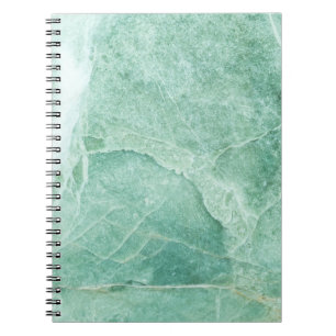 Cuaderno Patrón de piedra de mármol, textura verde.