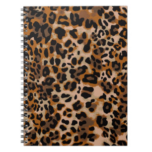 Cuaderno Patrón de piel animal de chita de jaguar sin costu