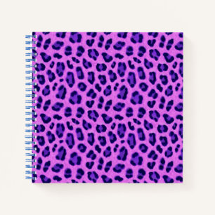Cuaderno Patrón de piel de impresión de animales de leopard