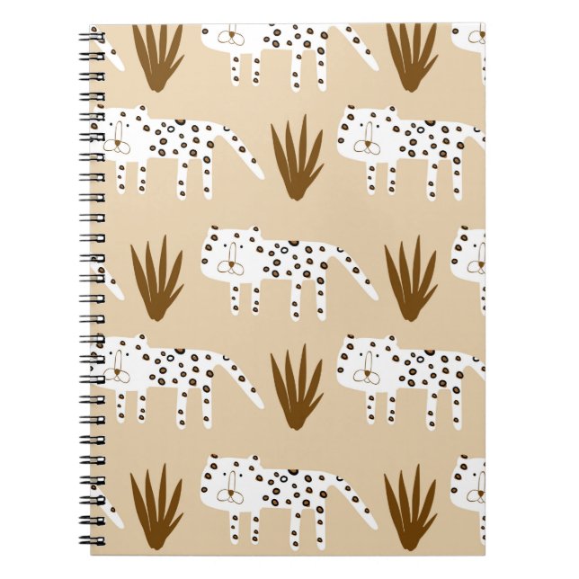 Cuaderno Patrón de piel de leopardo (Frente)
