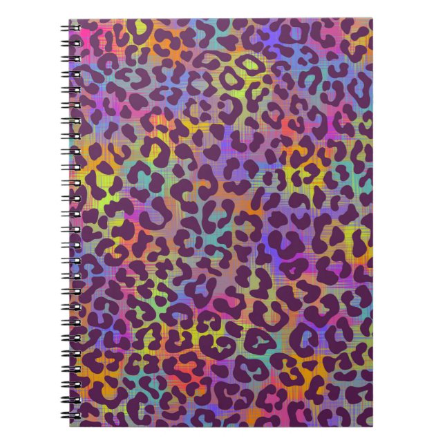 Cuaderno Patrón de piel de leopardo. Bab de animales sin so (Frente)