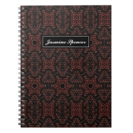 Cuaderno Patrón de piel de serpiente único marrón
