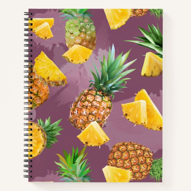 Cuaderno Patrón de piña 3 (Anverso)