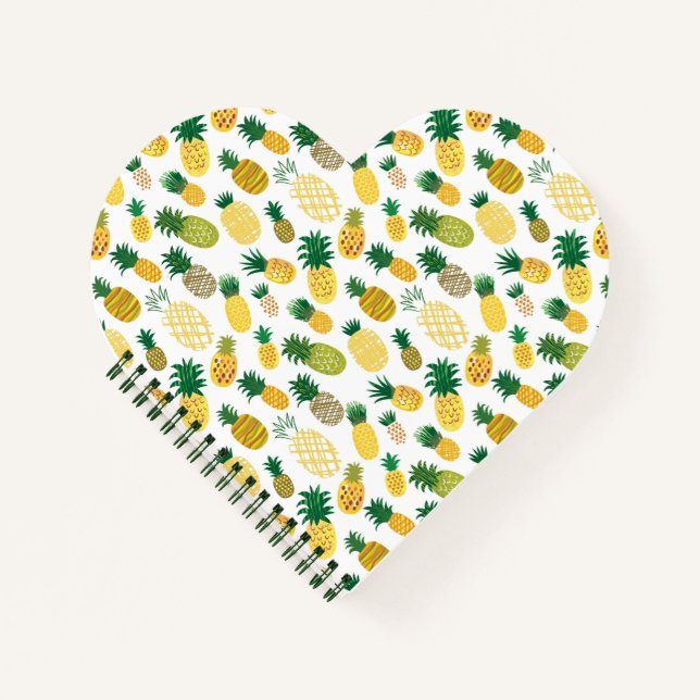 Cuaderno Patrón de piña de moda (Anverso)