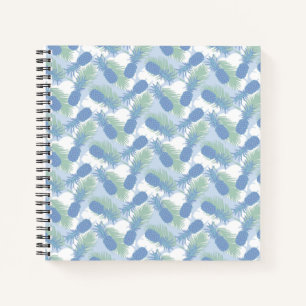 Cuaderno Patrón de piña pastel tropical