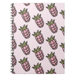 Cuaderno Patrón de piña Y2K Retro Funky