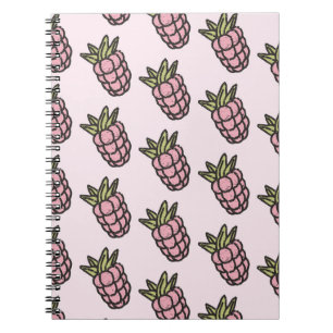 Cuaderno Patrón de piña Y2K Retro Funky