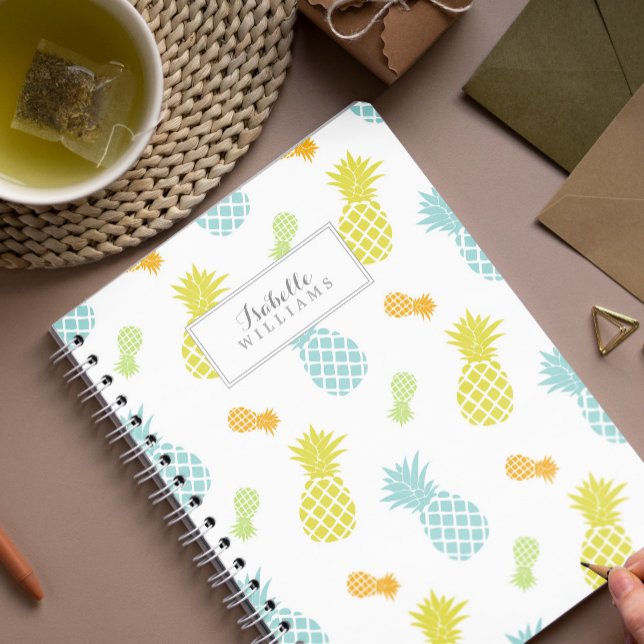 Cuaderno Patrón de piñas personalizado (Subido por el creador)