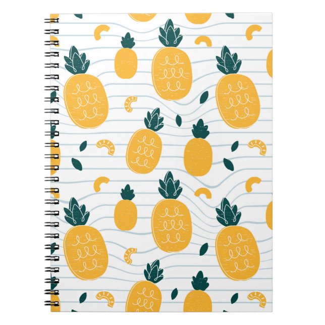 Cuaderno Patrón de piñas sin soldadura (Frente)