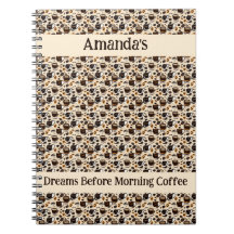 Patrón de pintura de aceite de café negro personal