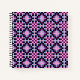 Cuaderno Patrón de píxeles oscuros