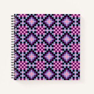 Cuaderno Patrón de píxeles oscuros