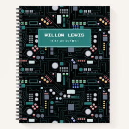 Cuaderno Patrón de placa de circuito de cómputo