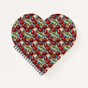 Cuaderno Patrón de plancha de cerezas cortadas