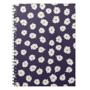 Cuaderno Patrón de planta sin foco. Pequeñas flores adorabl