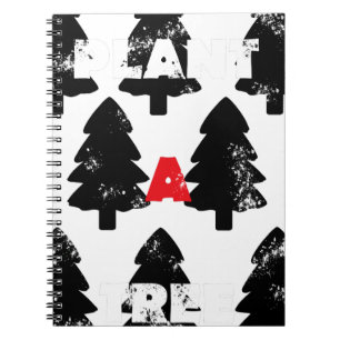 Cuaderno Patrón de plantar un árbol