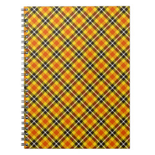 Cuaderno Patrón de plástico rojo negro amarillo-57577
