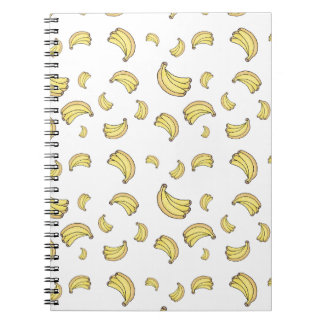 Cuaderno Patrón de plátano lindo | Estética de plátano dibu