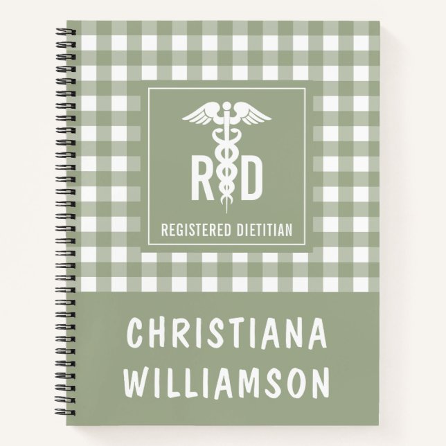 Cuaderno Patrón de platillos de dietista registrado de RD p (Anverso)